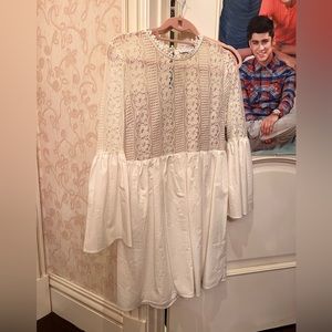 ENDLESS ROSE WHITE DRESS WITH LACE